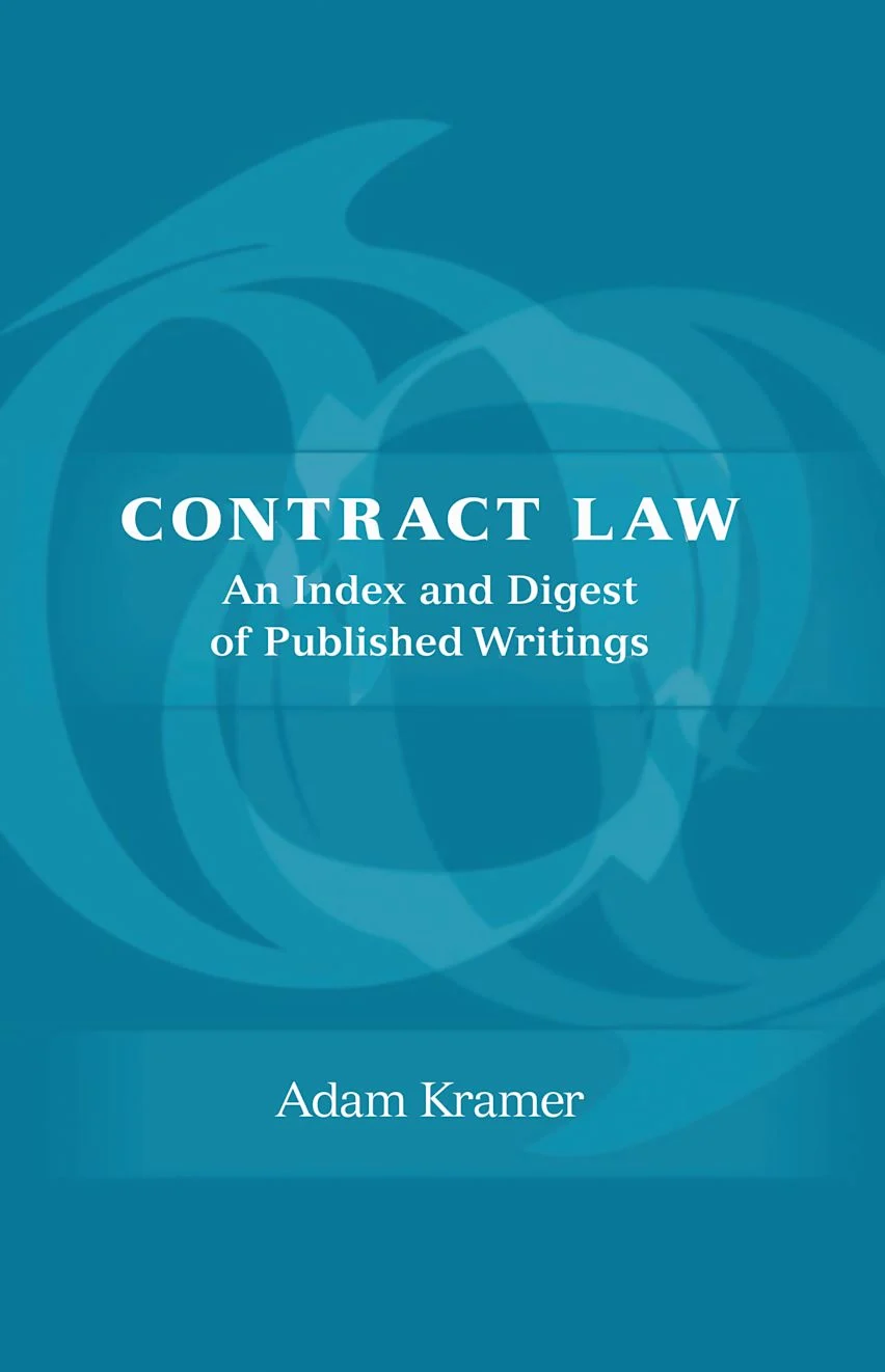 Contract Law: An Index and Digest of Published Writings