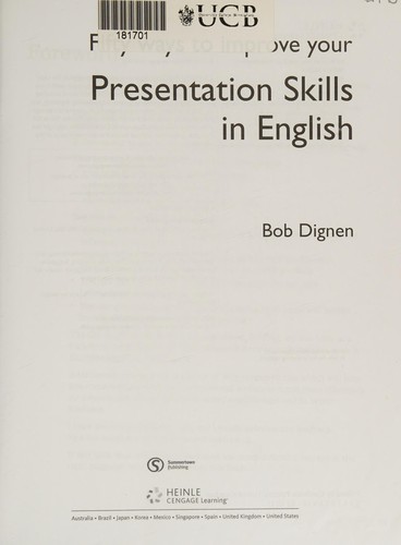 Посібник «50 ways to improve your presentations skills in English