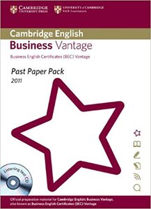 Посібник «Past Paper Pack for Cambridge English Business Vantage 2011 Exam Papers and Teacher's Booklet with Audio CD : Past Paper Pack, 2011 Exam Papers
