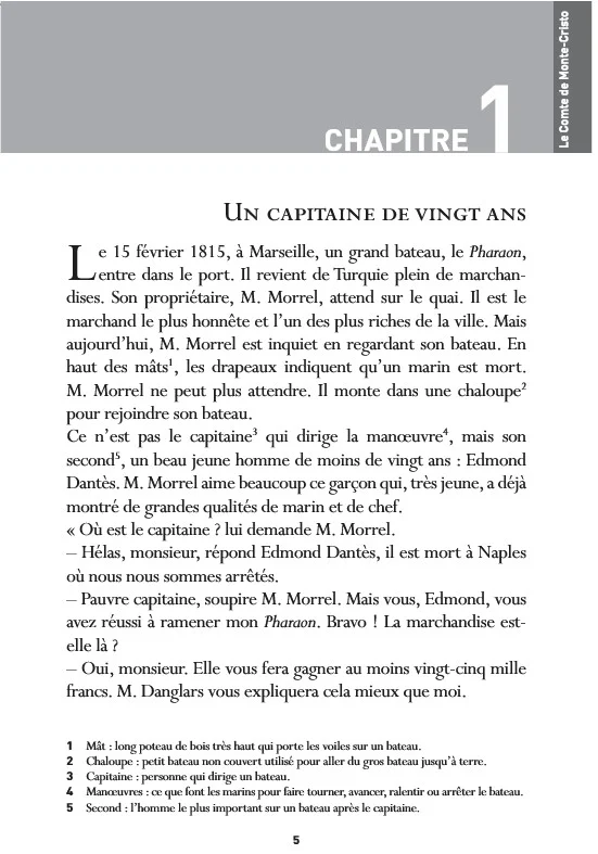 Le Comte de Monte Cristo tome 1 (B1) + CD audio MP3