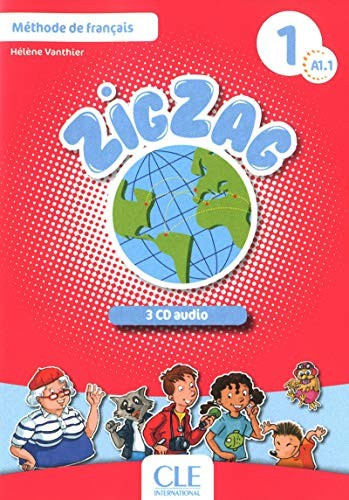 Аудіодиск «ZigZag 1. CD audio pour la classe. Collectif (набір із 3 аудіодисків)