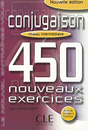 Посібник «450 nouveaux exerc Conjugaison Interm Livre + corriges (підручник)