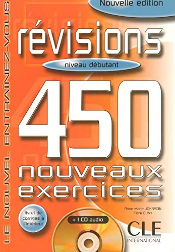 Посібник «450 nouveaux exercices Revisions Debutant Livre+corriges+CD audio(підручник+аудіодиск)
