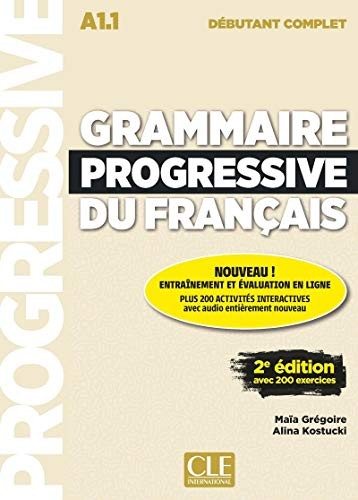 Посібник «Grammaire Progressive du Francais 2e Edition Debutant Complet A1.1 Livre + CD