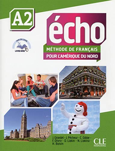 Підручник «Echo pour l'Amrique du Nord - Niveau A1 - livre de l'lve + DVD Rom + Livre web А2