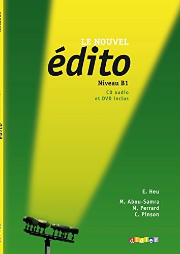 Підручник «Edito B1. Livre eleve + CD mp3 + DVD