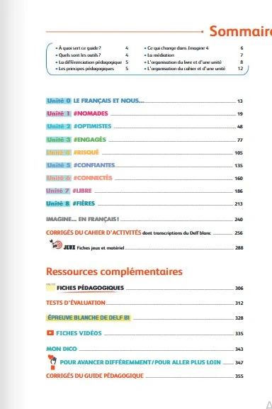 Imagine 4. B1. Guide Pédagogique