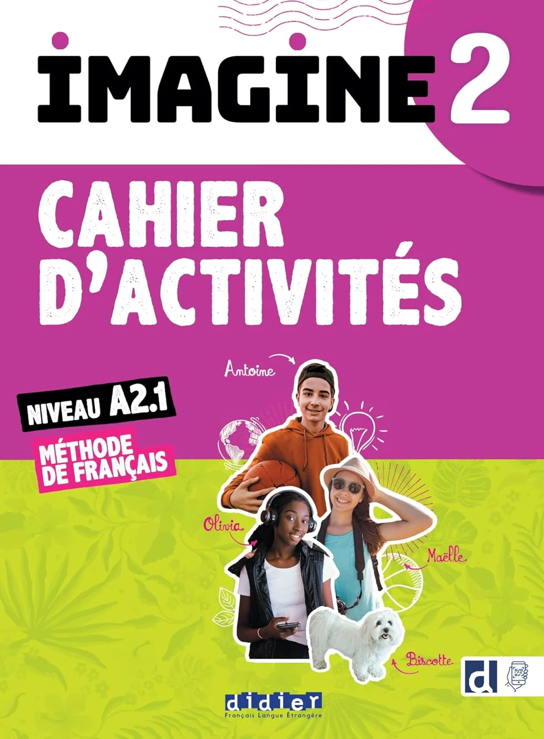 Imagine 2 - A2.1 Cahier d'activites + CD mp3 + didierfle.app