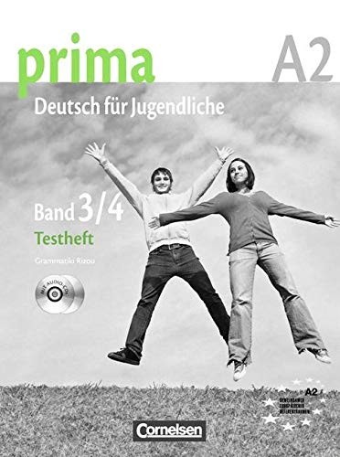 Посібник «Prima-Deutsch fur Jugendliche 3/4 (A2). Testheft mit Audio CD's (тести+диск)