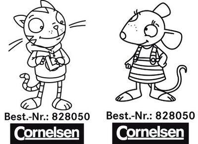 Посібник «Der die das 1/2. Stempel 2 Motive im Paket (розмальовки)