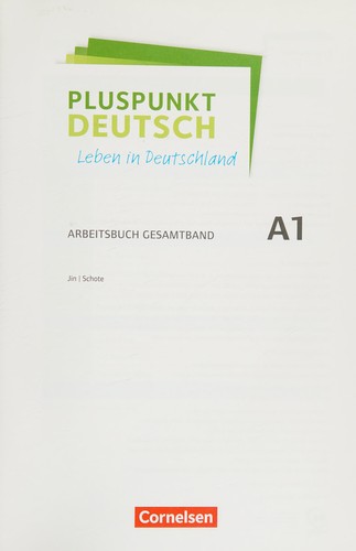 Робочий зошит «Pluspunkt Deutsch NEU A1 Arbeitsbuch mit Audio-CDs