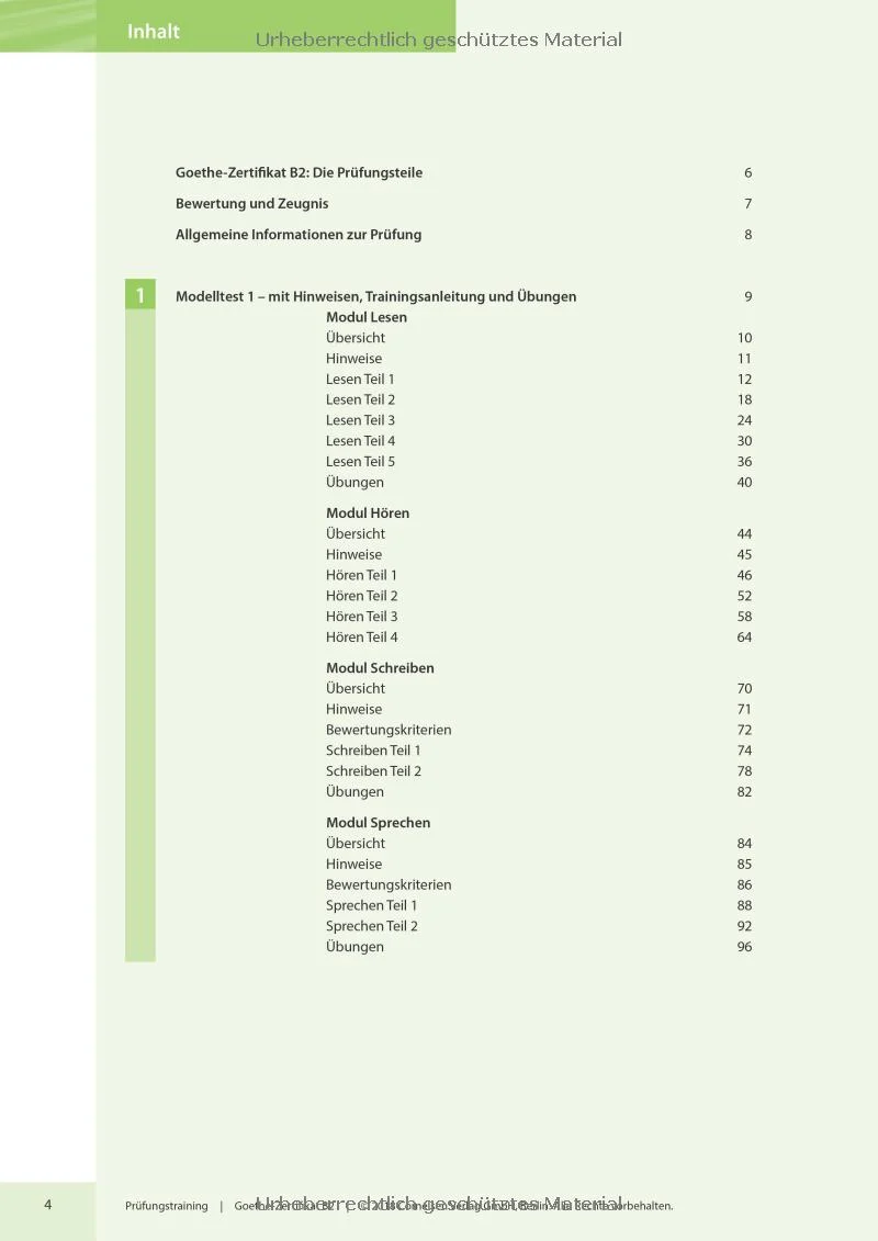Підручник «Prufungstraining DaF: Goethe-Zertifikat B2 2019 - Ubungsbuch + Losungen