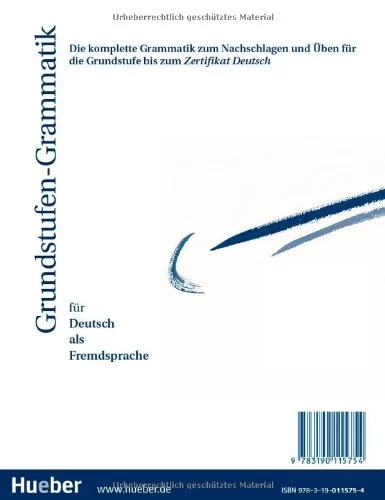 Grundstufen-Grammatik für Deutsch als Fremdsprache. Schlüssel