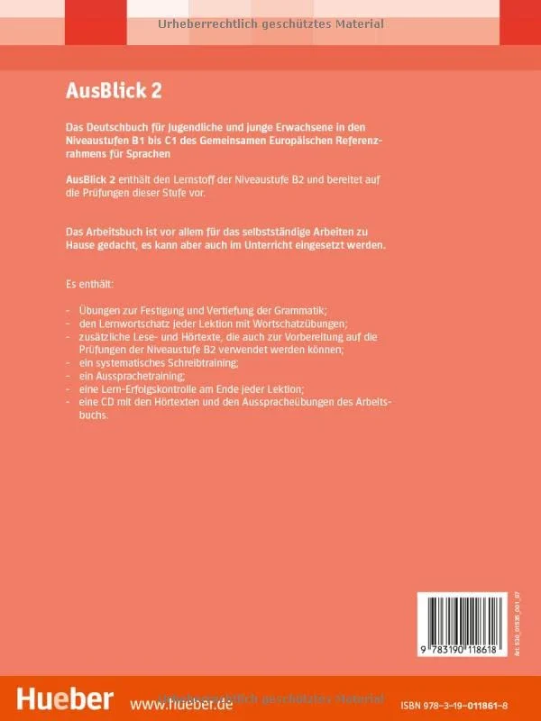 Ausblick: Arbeitsbuch 2 mit eingelegter Audio-CD