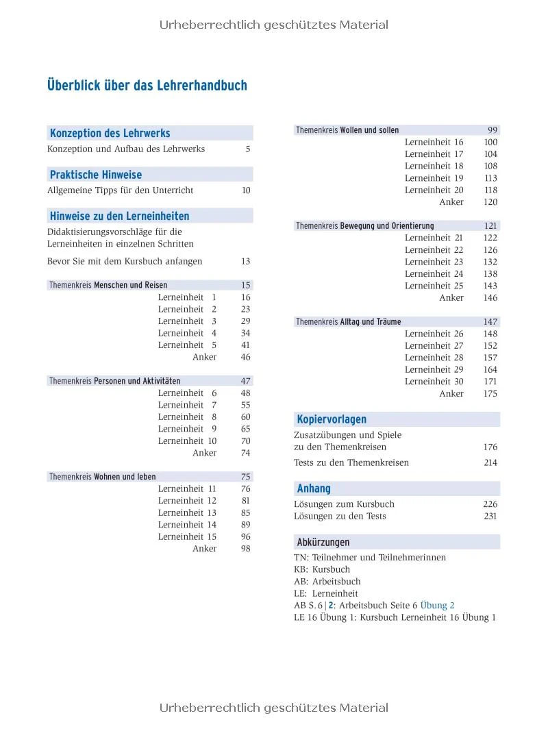 Lagune. Lehrerhandbuch 1