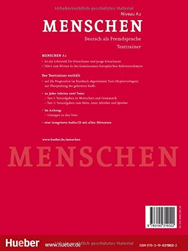 Menschen A2. Testtrainer mit Audio-CD