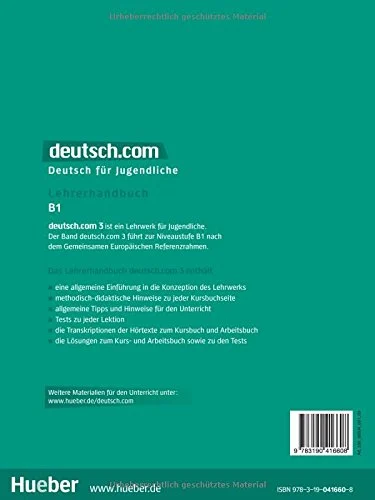 Deutsch.com: Lehrerhandbuch 3