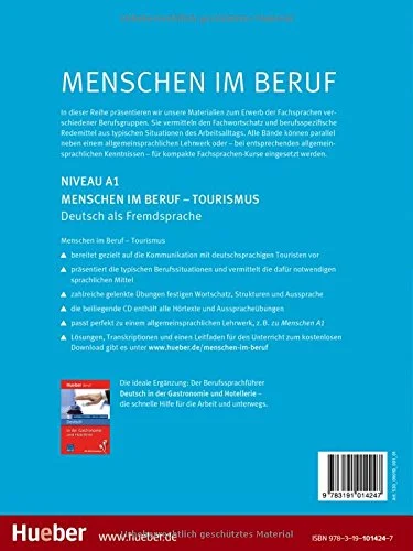 Menschen im Beruf. Tourismus A1. Kursbuch + CD