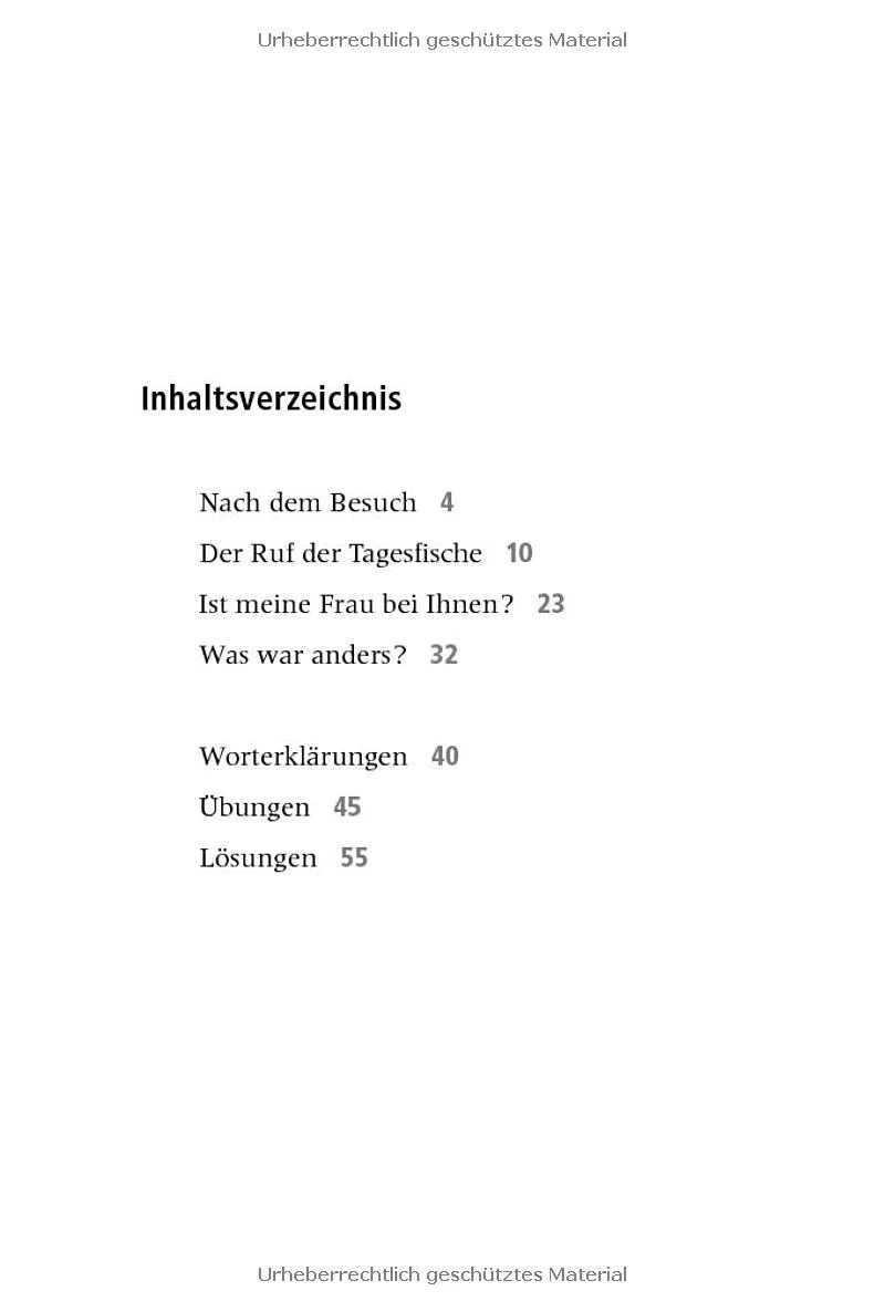 Der Ruf der Tagesfische und andere Geschichten - Leseheft B2