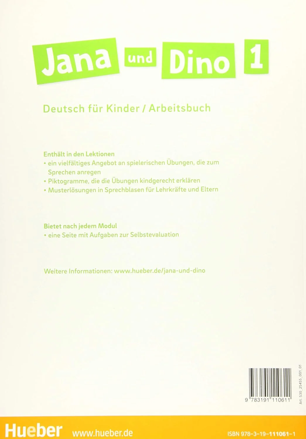 Jana und Dino. Arbeitsbuch 1