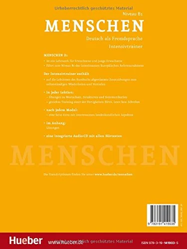 Menschen B1. Intensivtrainer + CD