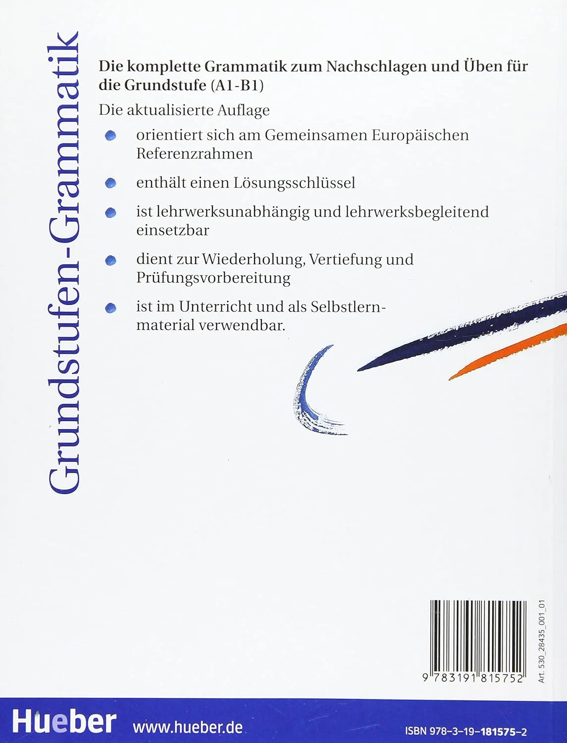 Grundstufen-Grammatik: Grammatik mit integriertem Losungsschlussel