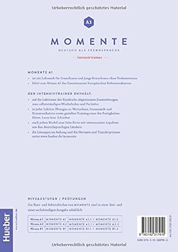 Momente A1. Intensivtrainer plus Audios online