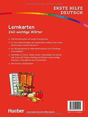 Erste Hilfe Deutsch -  Lernkarten