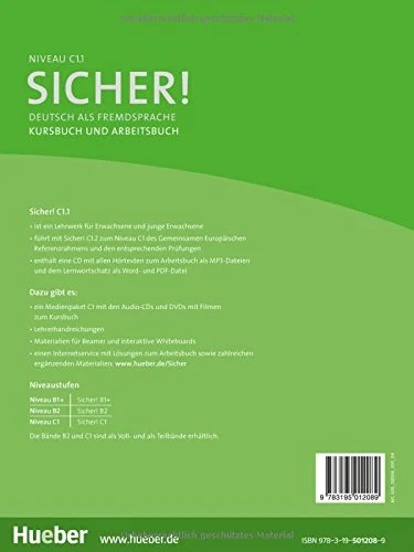 Sicher! C1.1 Kurs- und Arbeitsbuch Lektion 1-6 mit Audio-CD zu
