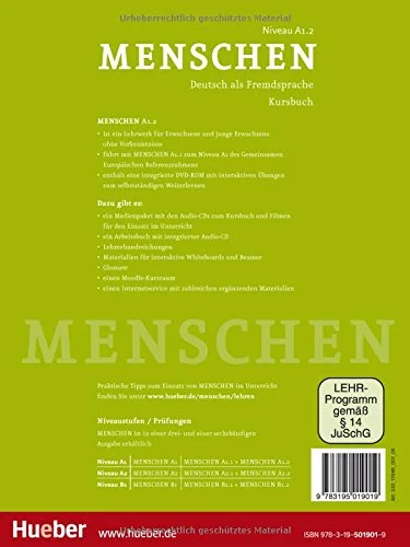 Menschen sechsbandige Ausgabe. Kursbuch A1.2 mit DVD-Rom