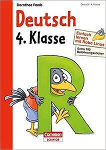 Підручник «Einfach lernen mit Rabe Linus. Deutsch 4. Klasse (+ наклейки)