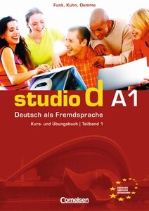 Комплект книг «Studio d A1/1. Kurs- und Ubungsbuch mit CD. Розділи 1-6 (підручник+роб.зошит+аудіодиск)
