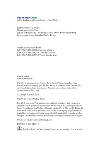 Посібник «DaF-Krimis: A2/B1 Tod in der Oper mit Audio CD