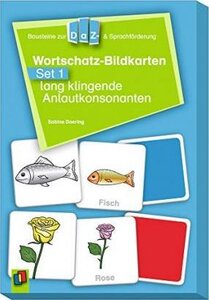 Посібник «Wortschatz-Bildkarten - Set 1: lang klingende Anlautkonsonanten (картки)