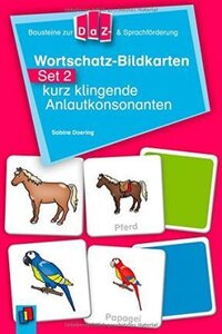 Посібник «Wortschatz-Bildkarten - Set 2: kurz klingende Anlautkonsonanten (картки)