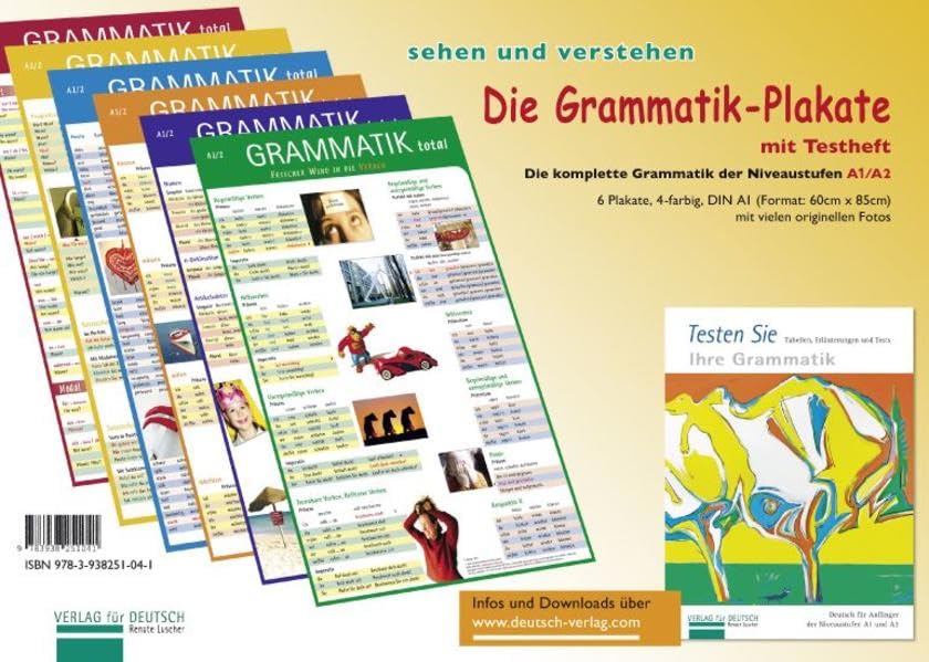 Grammatik-Plakate und Testheft