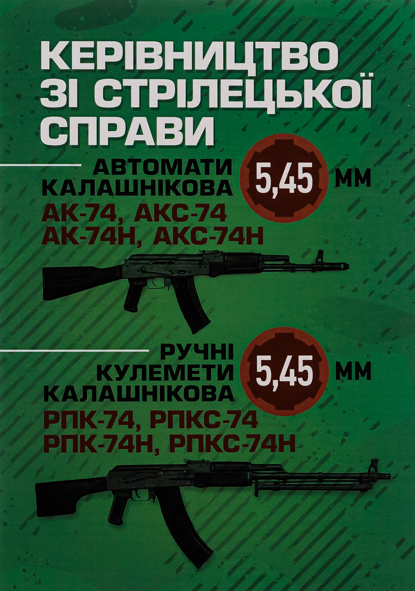 Керівництво зі стрілецької справи 5,45-мм автомати Калашнікова (АК-74, АКС-74, АК-74Н, АКС-74Н) та 5,45-мм ручні кулемети Калашнікова (РПК-74, РПКС-74, РПК-74Н, РПКС-74Н)