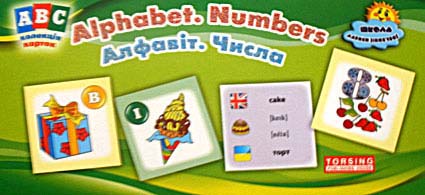 ABC: колекція карток. Alphabet. Numbers. Алфавіт. Числа