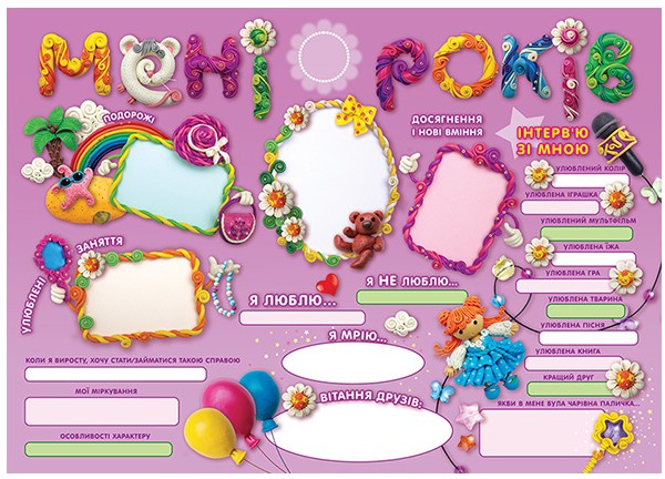 День народження - чарівні спогади на все життя! Дівчинці (комплект плакатів)