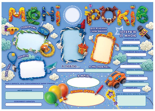 День народження - чарівні спогади на все життя! Хлопчику (комплект плакатів)