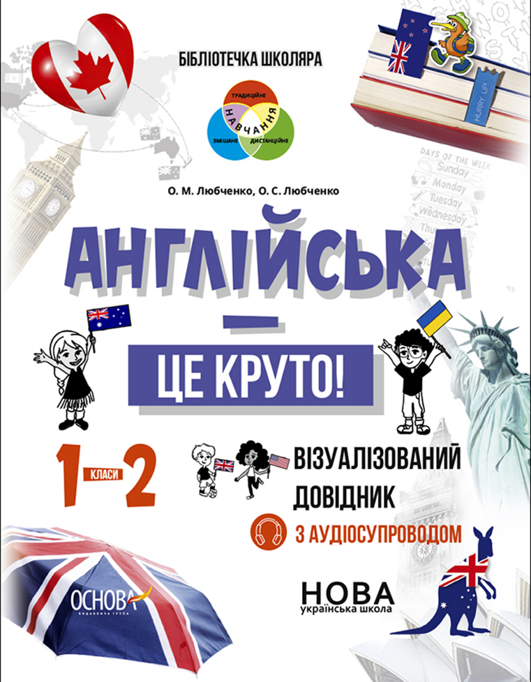 Комплект 'Англійська - це круто! Візуалізовані довідники . 1-4 класи'