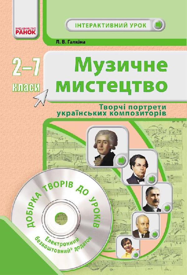 Музичне мистецтво. Творчі портрети українських композиторів. 2-7 класи