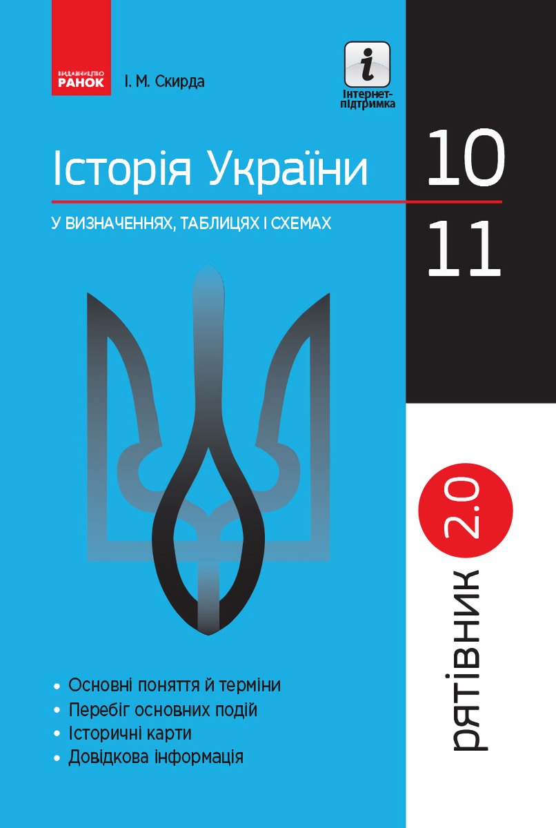 Історія України у визначеннях, таблицях і схемах. 10 — 11 класи