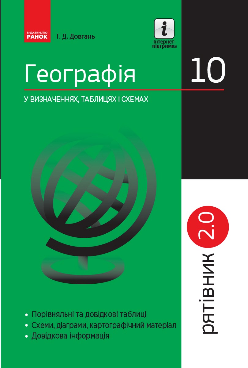 Географія у визначеннях, таблицях і схемах. 10 клас