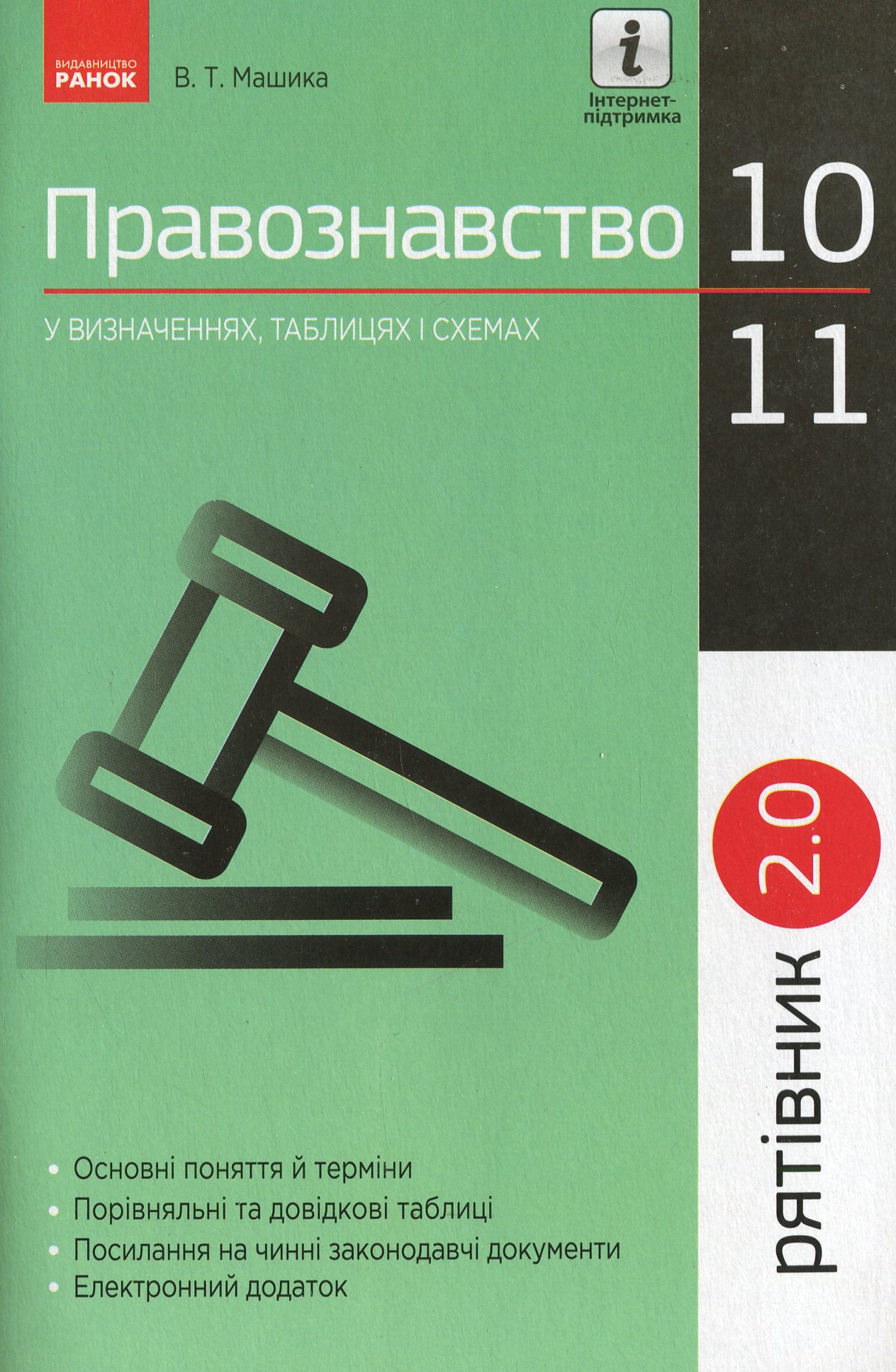 Правознавство 10 - 11 класи. У визначеннях, таблицях і схемах. Рятівник 2.0