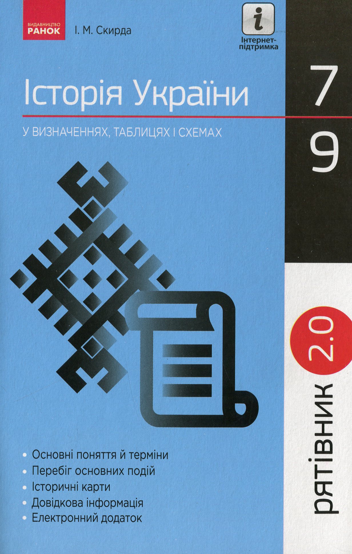 Рятівник 2.0. Історія України у визначеннях, таблицях і схемах. 7-9 клас