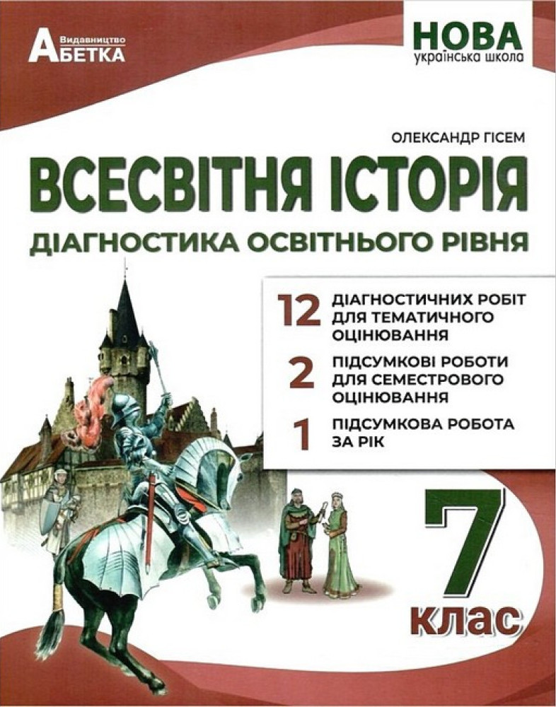 Всесвітня історія. Діагностика освітнього рівня. 7 клас