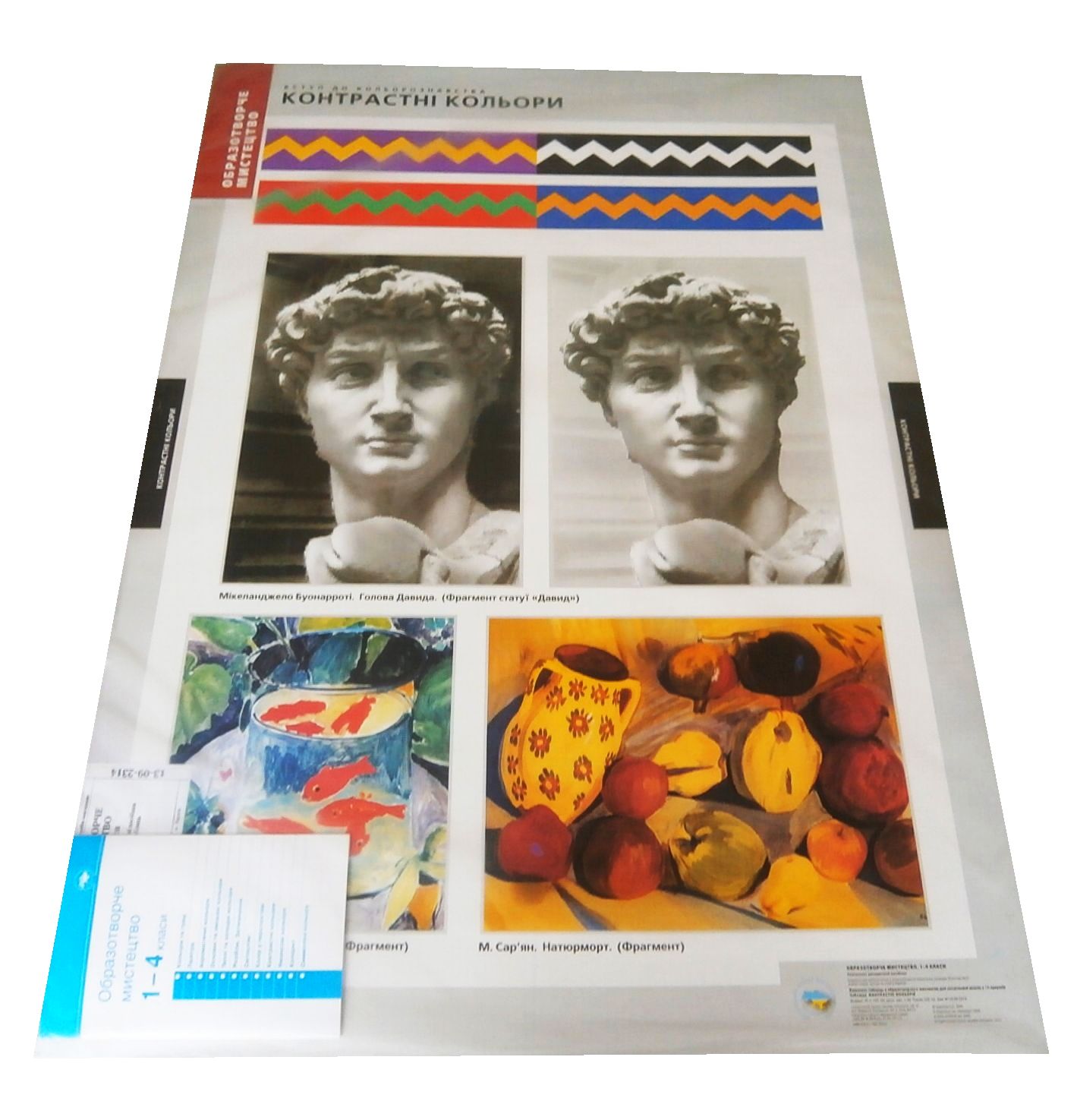 Образотворче мистецтво. 1-4 класи. Навчально-методичний посібник та додаток з 14 плакатів