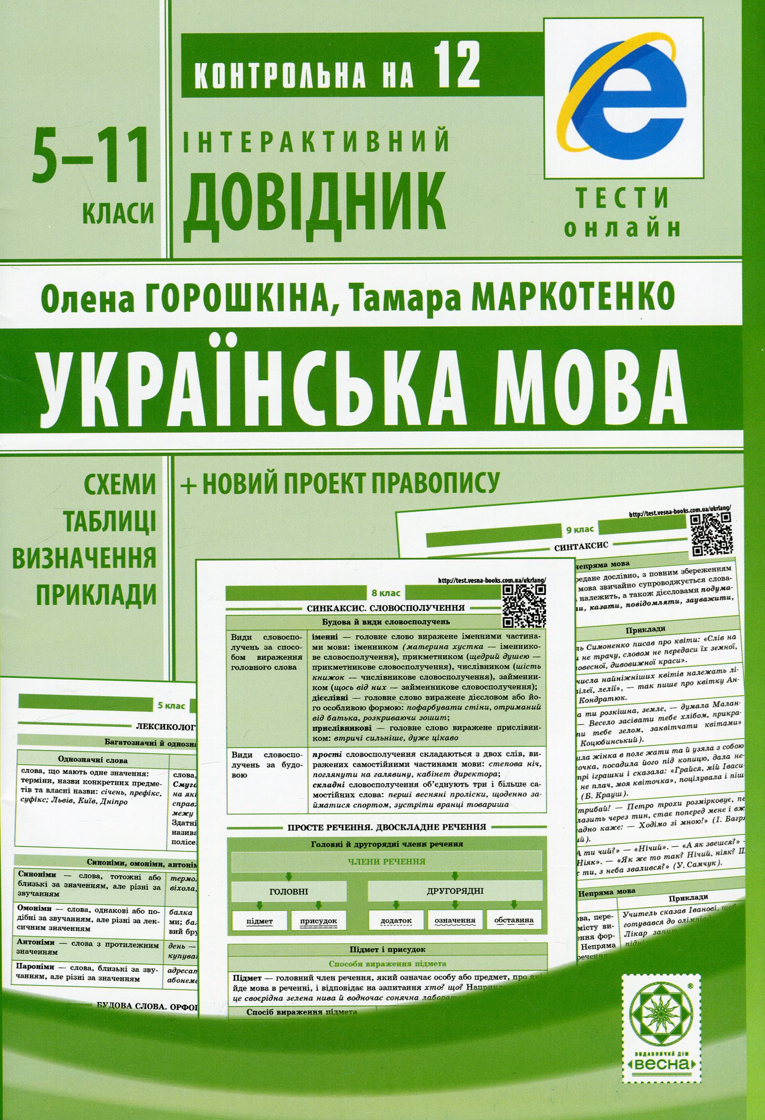 Інтерактивний довідник. Українська мова. 5-11 класи
