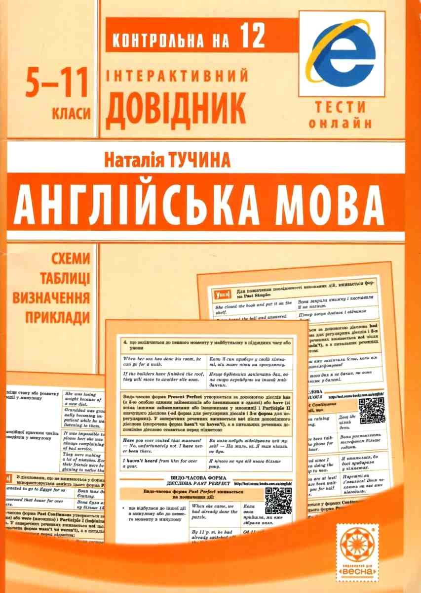 Англійська мова. Схеми і таблиці, визначення, приклади